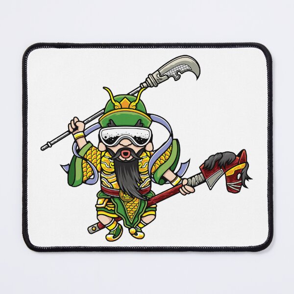 Item preview, Cool Cartoon Guan Yu Warrior Illustration designed and sold by Lexkon Liu's art.