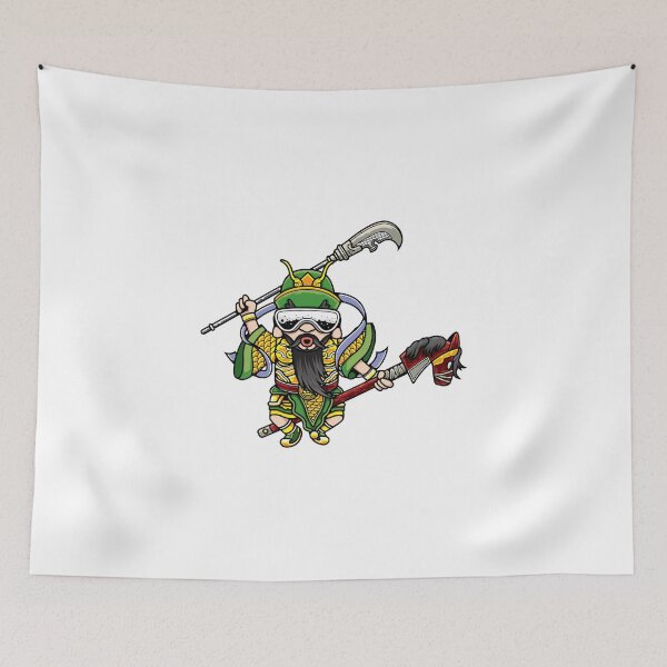 Item preview, Cool Cartoon Guan Yu Warrior Illustration designed and sold by Lexkon Liu's art.