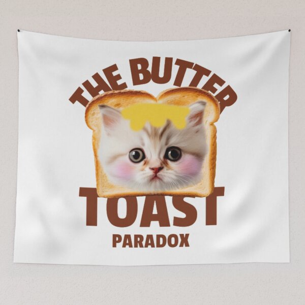 Item preview, The Butter Toast Paradox Cat designed and sold by GenZFashion000.