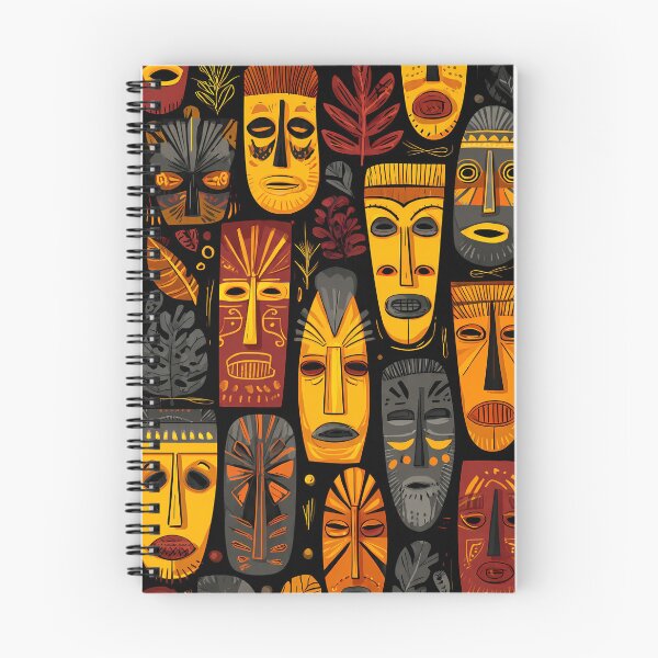 Item preview, Boho Tiki and Tribal Masks pattern designed and sold by REDCLASH2002.