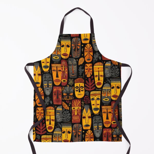 Item preview, Boho Tiki and Tribal Masks pattern designed and sold by REDCLASH2002.