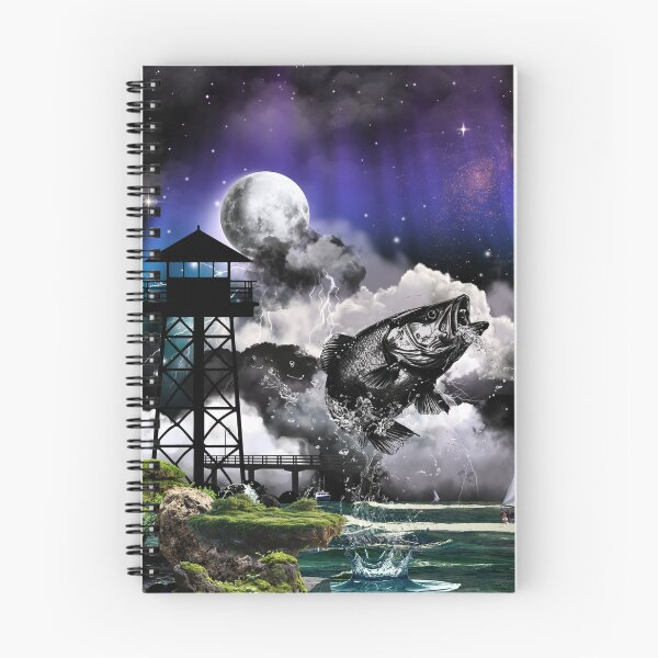 Item preview, Midnight Storm Bass Fishing Watchtower Art Poster designed and sold by AXENT Designs.