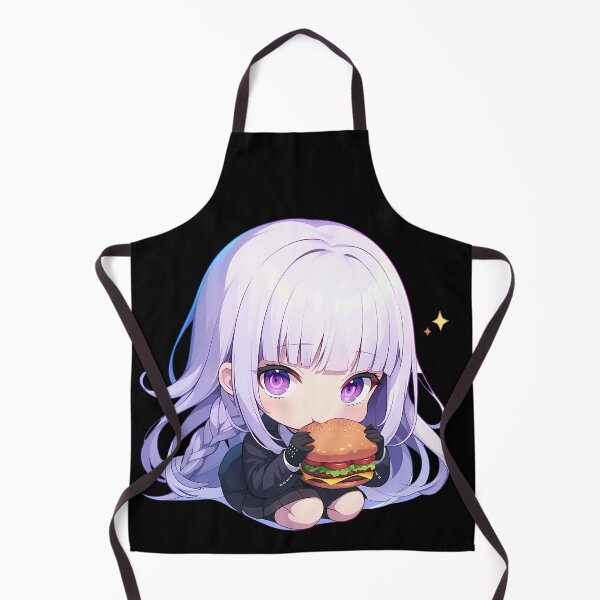 Item preview, Anime Kyoko Kirigiri Danganronpa Chibi Kawaii Burger Anime Girl Purple Sparkle Vibe designed and sold by earlobejerk.
