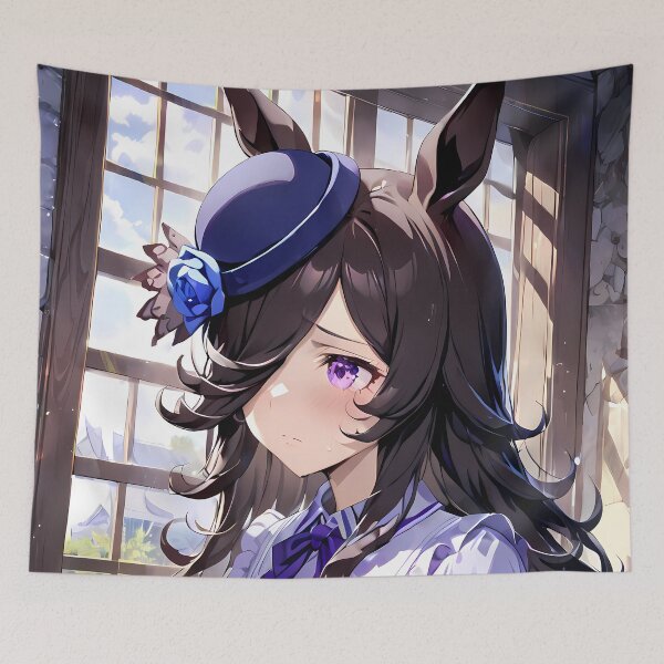 Item preview, Rice Shower Uma Musume Pretty Derby Blue Rose Bouquet Serenity designed and sold by PMartistStudio.