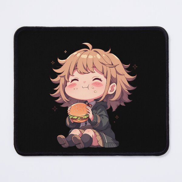 Item preview, Chihiro Fujisaki Danganronpa Chibi Burger Kawaii Blush designed and sold by earlobejerk.