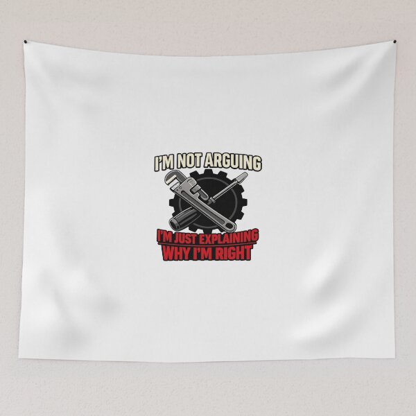 Item preview, HVAC Tech "I'm Not Arguing, I'm Just Explaining Why I'm Right" Funny HVAC Quote designed and sold by FrozenHeat97.