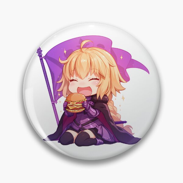 Item preview, Jeanne dArc Fate Grand Order Chibi Burger Knight Joy designed and sold by earlobejerk.