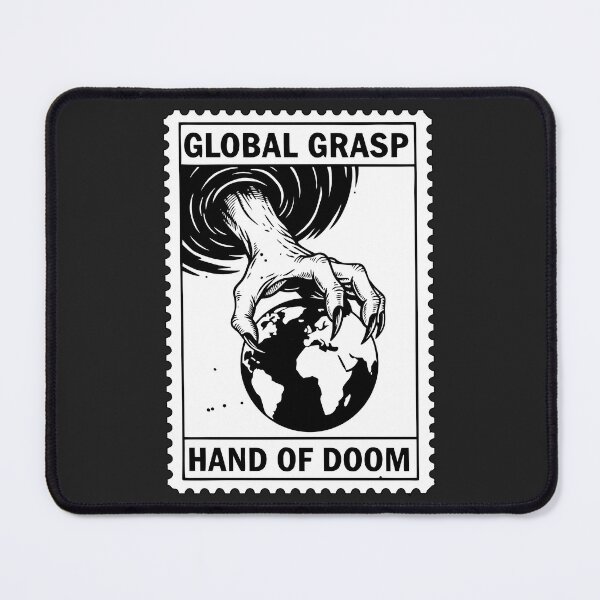 Item preview, "Hand Of Doom" Global Grasp Vintage Sci-Fi Horror Stamp designed and sold by Cipher & Soul.