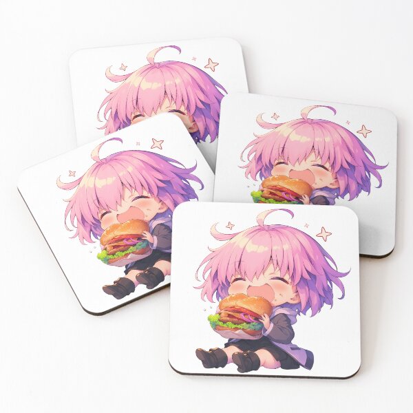Item preview, Mash Kyrielight Fate Grand Order Chibi Burger Moment designed and sold by earlobejerk.