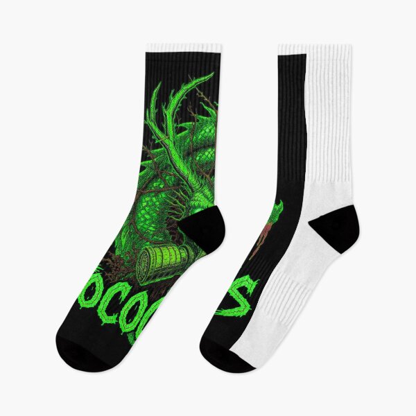 Item preview, TOCOCLAWS Toxic Hydra: Neon Green Gas Mask Dragon Throw Pillow designed and sold by TOCOCLAWS.