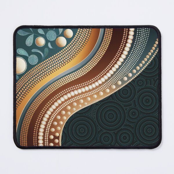 Item preview, Aboriginal Dot Painting Bedding Set Golden Waterways designed and sold by AboriginalartVI.