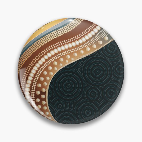 Item preview, Aboriginal Dot Painting Bedding Set Golden Waterways designed and sold by AboriginalartVI.