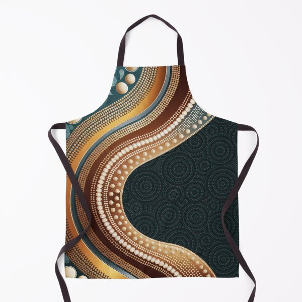 Item preview, Aboriginal Dot Painting Bedding Set Golden Waterways designed and sold by AboriginalartVI.