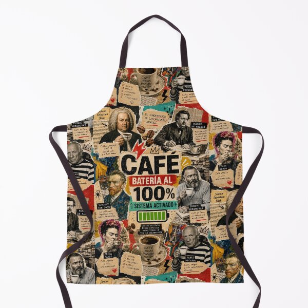 Item preview, Coffee · 100% Battery | Vintage Art Collage for Coffee Lovers | By Coloralmy designed and sold by Coloralmy.