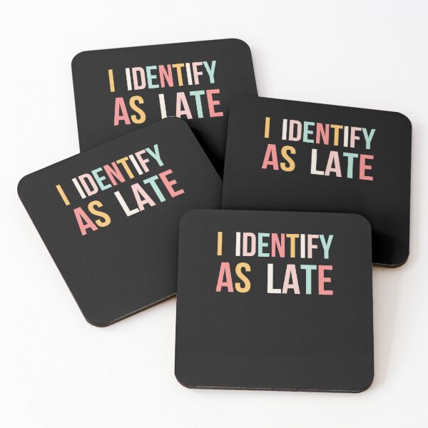 Item preview, Humorous Always Late Colorful Text Design designed and sold by snowry.