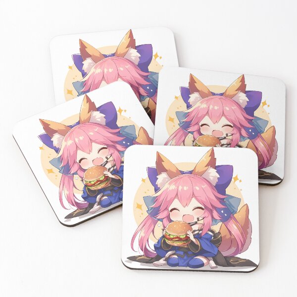 Item preview, Tamamo no Mae Fate Grand Order Chibi Burger Delight designed and sold by earlobejerk.