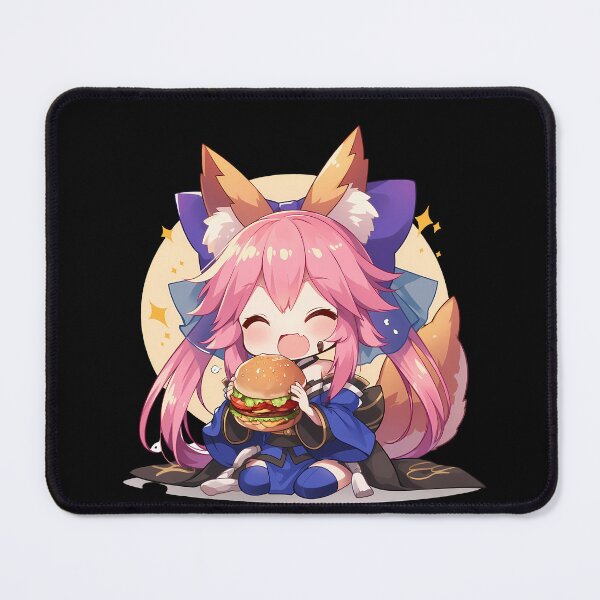 Item preview, Tamamo no Mae Fate Grand Order Chibi Burger Delight designed and sold by earlobejerk.