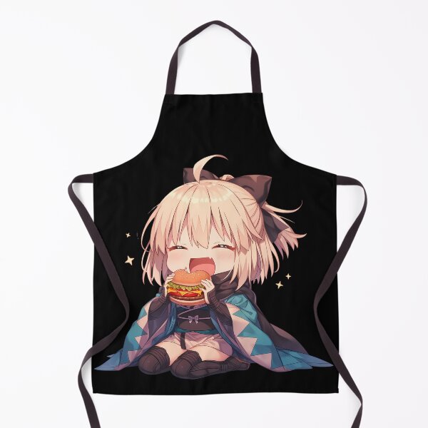 Item preview, Okita Souji Fate Grand Order Chibi Burger Break designed and sold by earlobejerk.