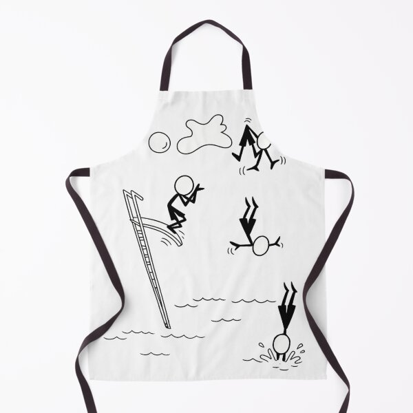 Item preview, Stick Figure Diving Minimalist Line Art for Swimmers designed and sold by RickE.