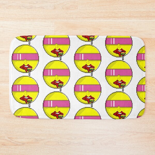 Item preview, Face with Cool Sunglasses and Lollipop Pixel Art designed and sold by RetroRlx.