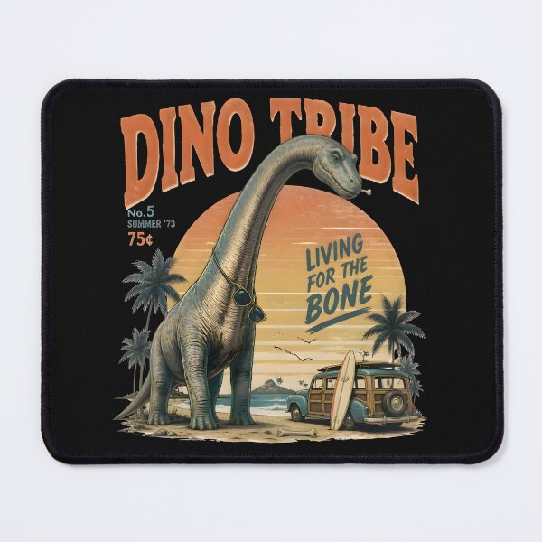 Item preview, Vintage Americana  Dinosaur Retro Beach T-Shirt | Surf Dino Graphic Tee designed and sold by PreeCha Art & Co..