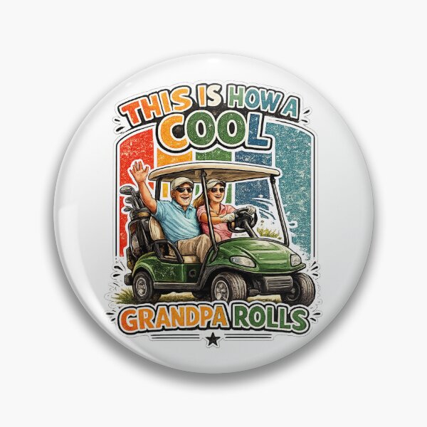 Item preview, This is How A Cool Grandpa Rolls Vintage Golf Dad Grandpa designed and sold by QuiteOrbit.