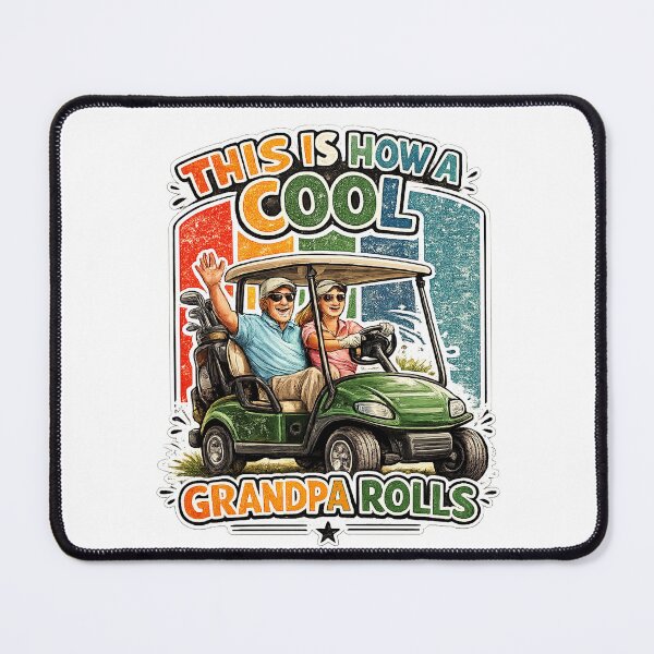 Item preview, This is How A Cool Grandpa Rolls Vintage Golf Dad Grandpa designed and sold by QuiteOrbit.