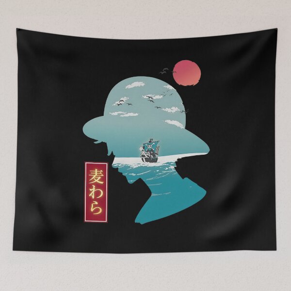 Item preview, Straw Hat Voyage Silhouette Japanese Art designed and sold by JohnesDooley.