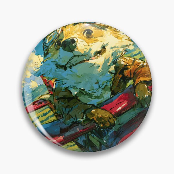 Item preview, Fox Pilot Riding Biplane Wing Watercolor Art designed and sold by UhuCriei .