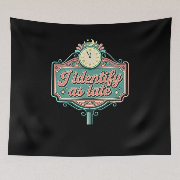 Item preview, My Default Setting Is Late Retro Sign designed and sold by snowry.