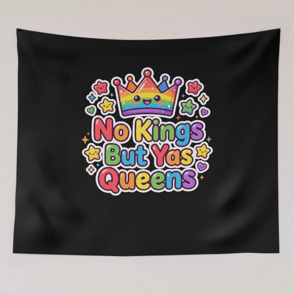 Item preview, No Kings But Yas Queens Rainbow Crown designed and sold by snowry.