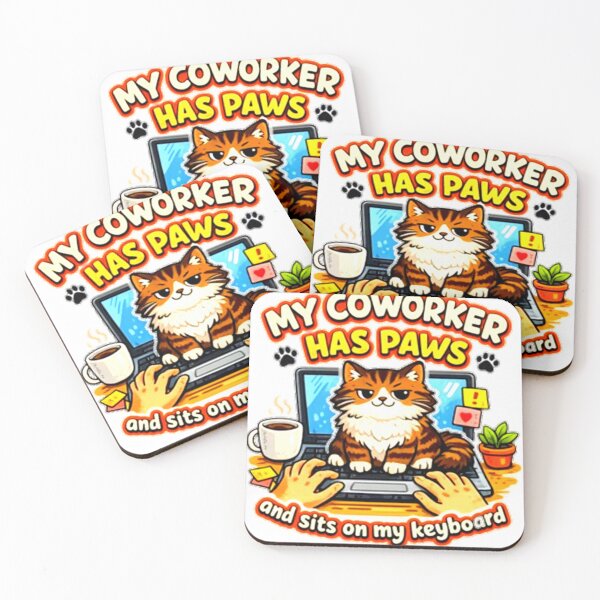 Item preview, Work From Home Cat designed and sold by caitlaincolors.