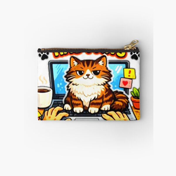 Item preview, Work From Home Cat designed and sold by caitlaincolors.