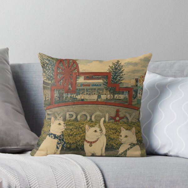 Item preview, Cats Visiting Expocity: A Modern Ukiyo-e Journey designed and sold by Komatoya.