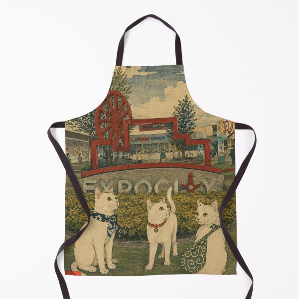 Item preview, Cats Visiting Expocity: A Modern Ukiyo-e Journey designed and sold by Komatoya.