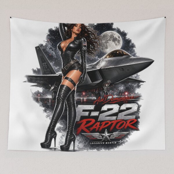 Item preview, Pin-up del dominio aéreo del F-22 Raptor designed and sold by castillomiami.