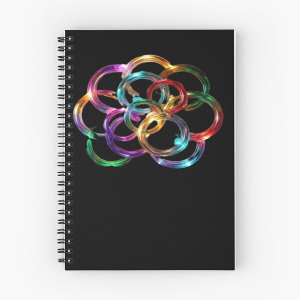 Item preview, 3D Vibrant Neon Abstract Rings Geometry designed and sold by Pawar1999.