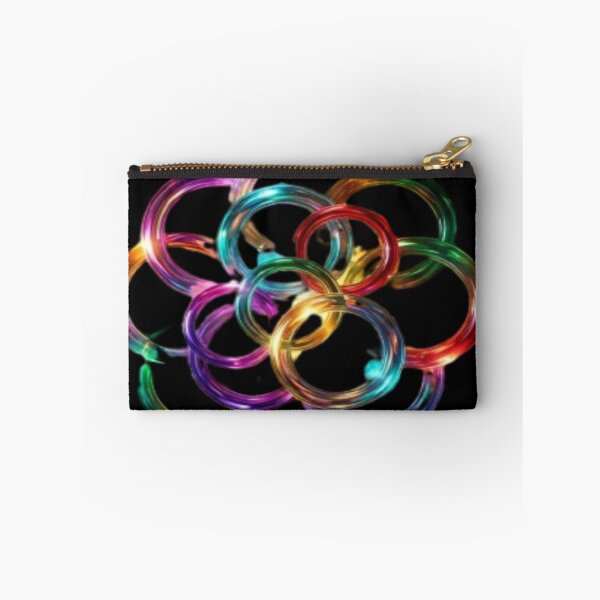 Item preview, 3D Vibrant Neon Abstract Rings Geometry designed and sold by Pawar1999.