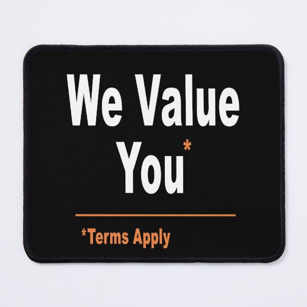 Item preview, We Value You Terms Apply designed and sold by karwilberevivalcollection.