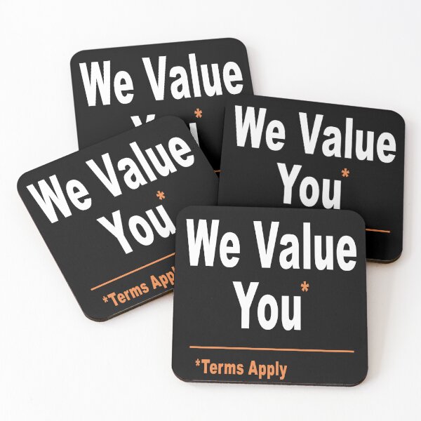 Item preview, We Value You Terms Apply designed and sold by karwilberevivalcollection.