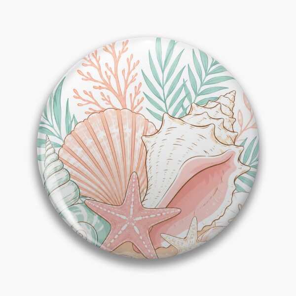 Item preview, Aesthetic Beach Seashells Summer Pastel designed and sold by BorikenDesign.