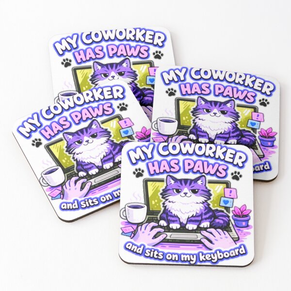 Item preview, Work From Home Cat designed and sold by caitlaincolors.