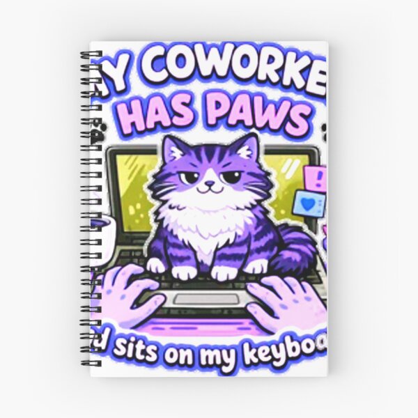 Item preview, Work From Home Cat designed and sold by caitlaincolors.