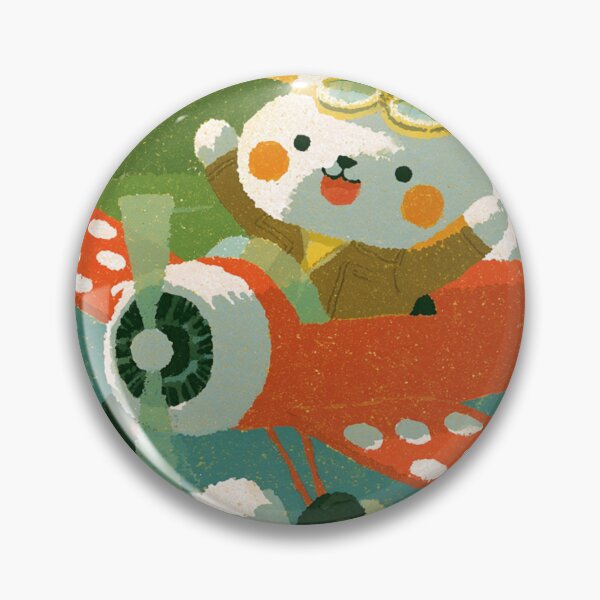 Item preview, Cute Cat Pilot Red Biplane Retro Vintage Sky Art designed and sold by UhuCriei .