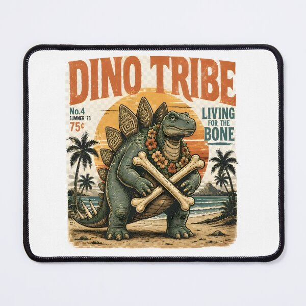 Item preview, Vintage Beach Stegosaurus T-Shirt | Retro Tropical Warrior Dinosaur Graphic Tee designed and sold by PreeCha Art & Co..