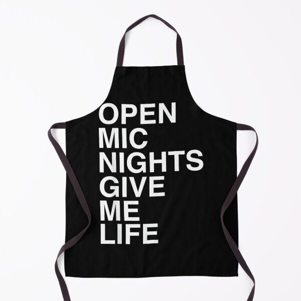 Item preview, Open Mic Nights Give Me Life Quote designed and sold by AnnUWatts.