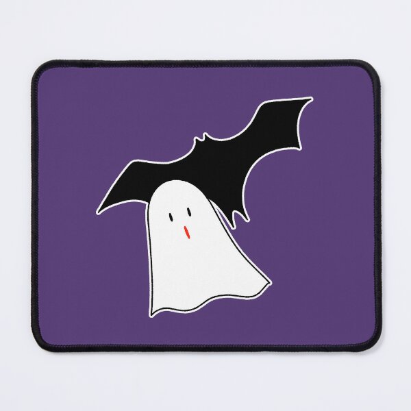 Item preview, Cute Ghost and Black Bat - Minimalist Halloween Art designed and sold by ubborn.