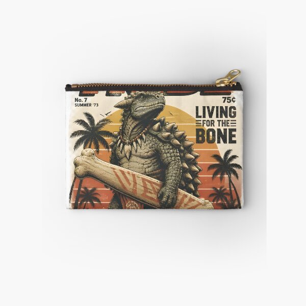 Item preview, Retro Surfing Stegosaurus Poster | Vintage Americana Beach Dinosaur Graphic Art designed and sold by PreeCha Art & Co..