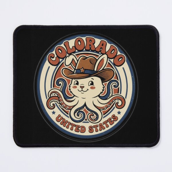 Item preview, Colorado United States Retro Cowboy Rabbit With Tentacles designed and sold by zigo26.