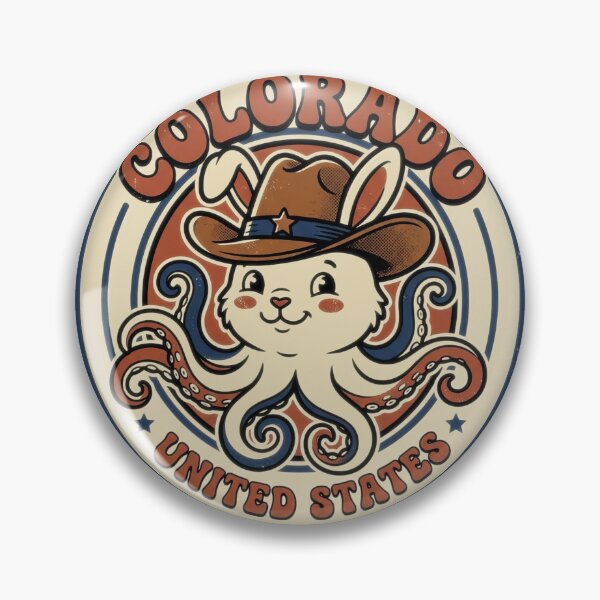 Item preview, Colorado United States Retro Cowboy Rabbit With Tentacles designed and sold by zigo26.